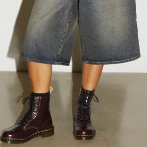 Dr. Martens Burgundy Combat Boots